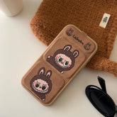 Cartoon Flip Zipper Stand Phone Case